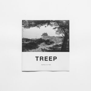 Closed zine titled Treep on white background.